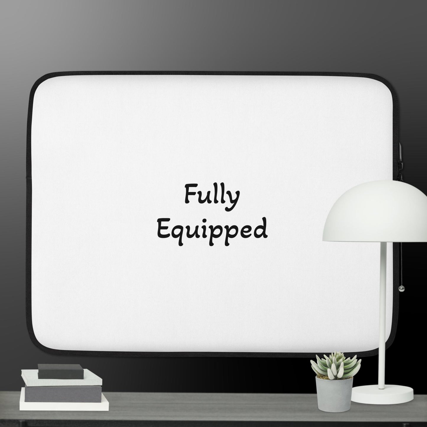 White Fully Equipped Laptop Sleeve