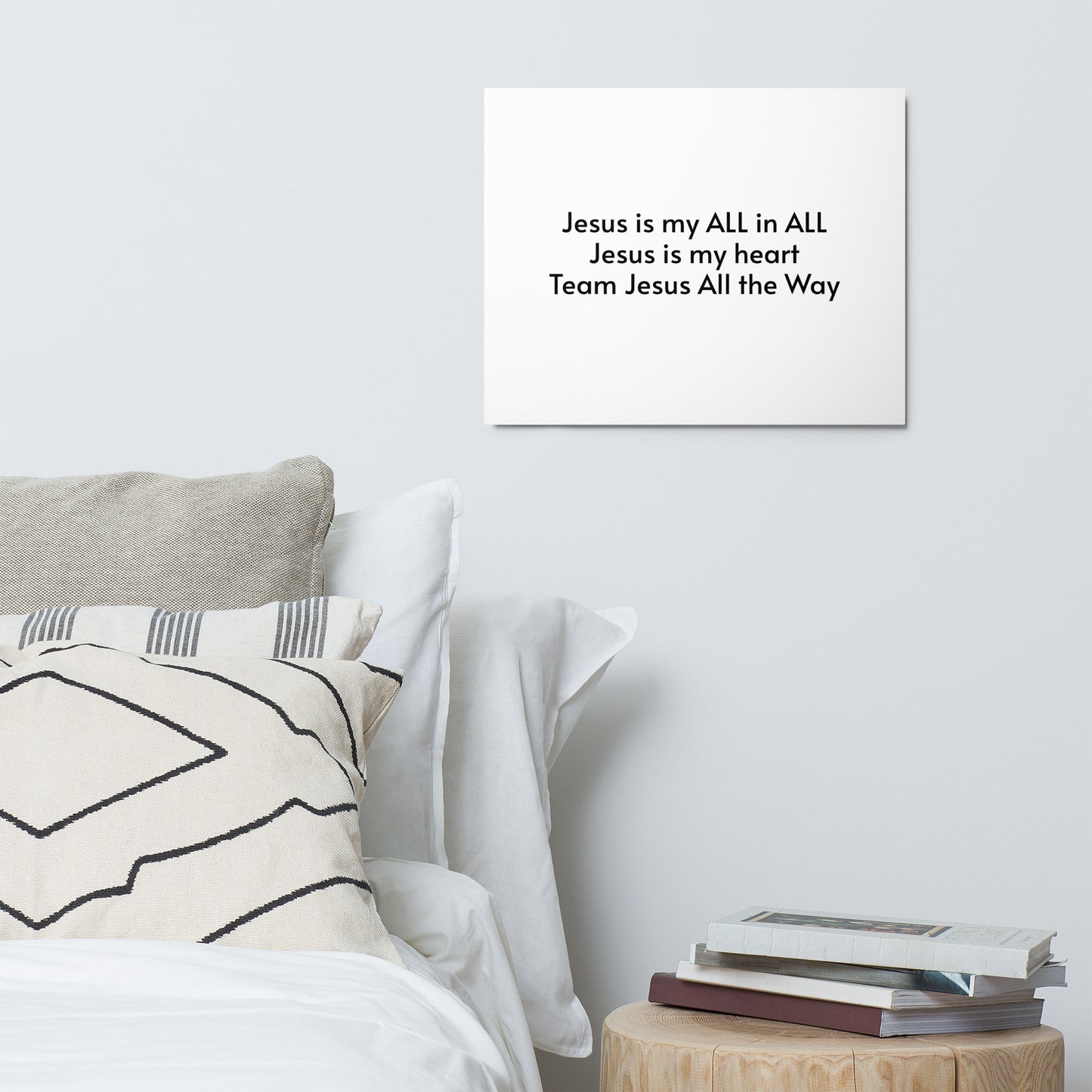 Jesus is my All in All - Metal prints