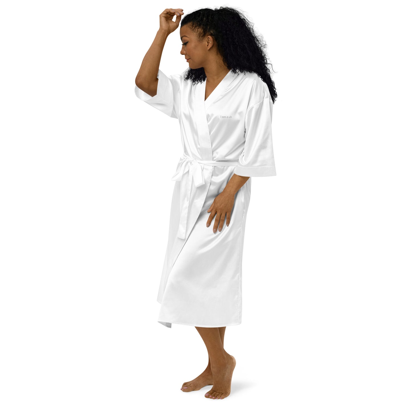 Satin robe