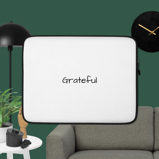 Grateful 13 in White Laptop Sleeve