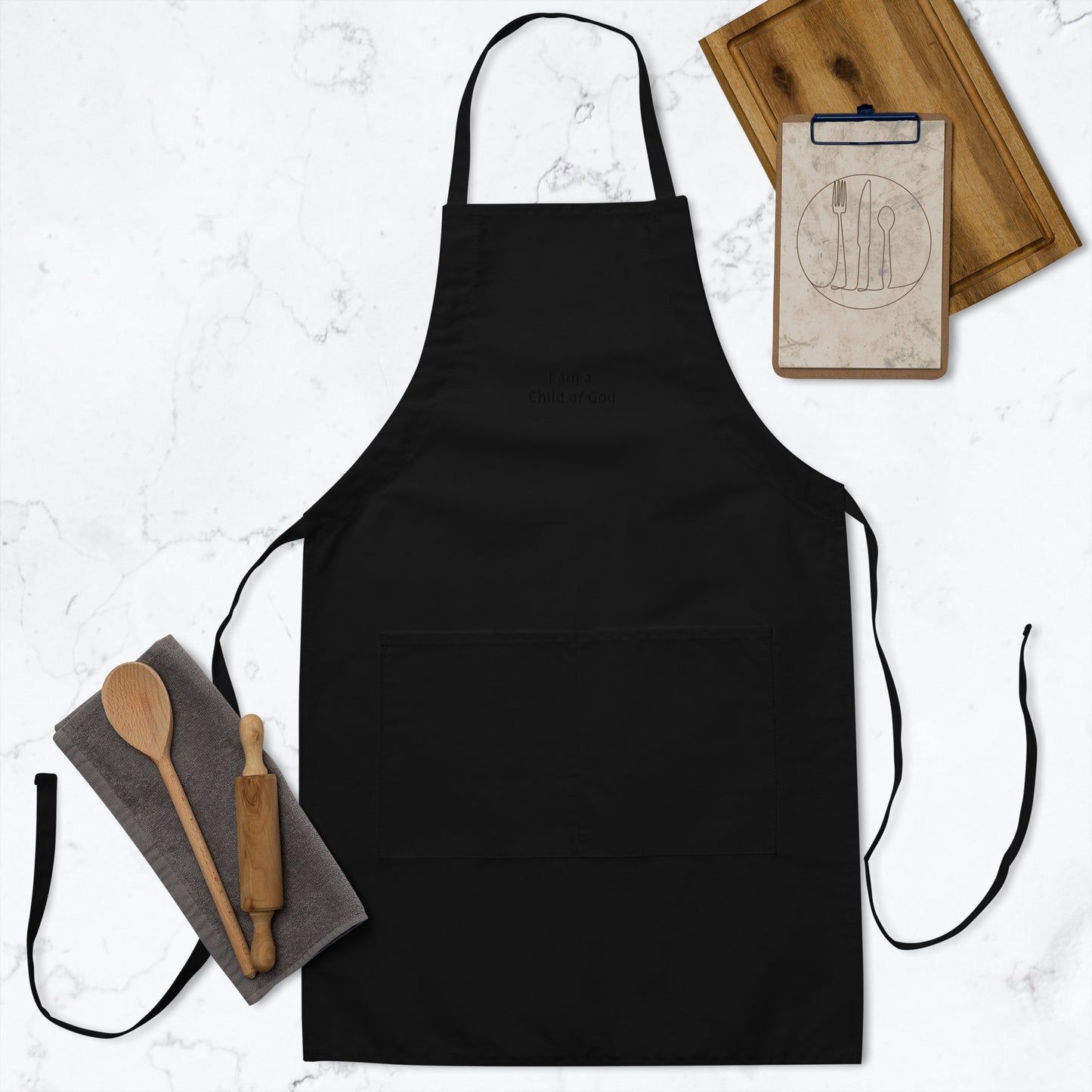 I am a Child of God - Embroidered Apron