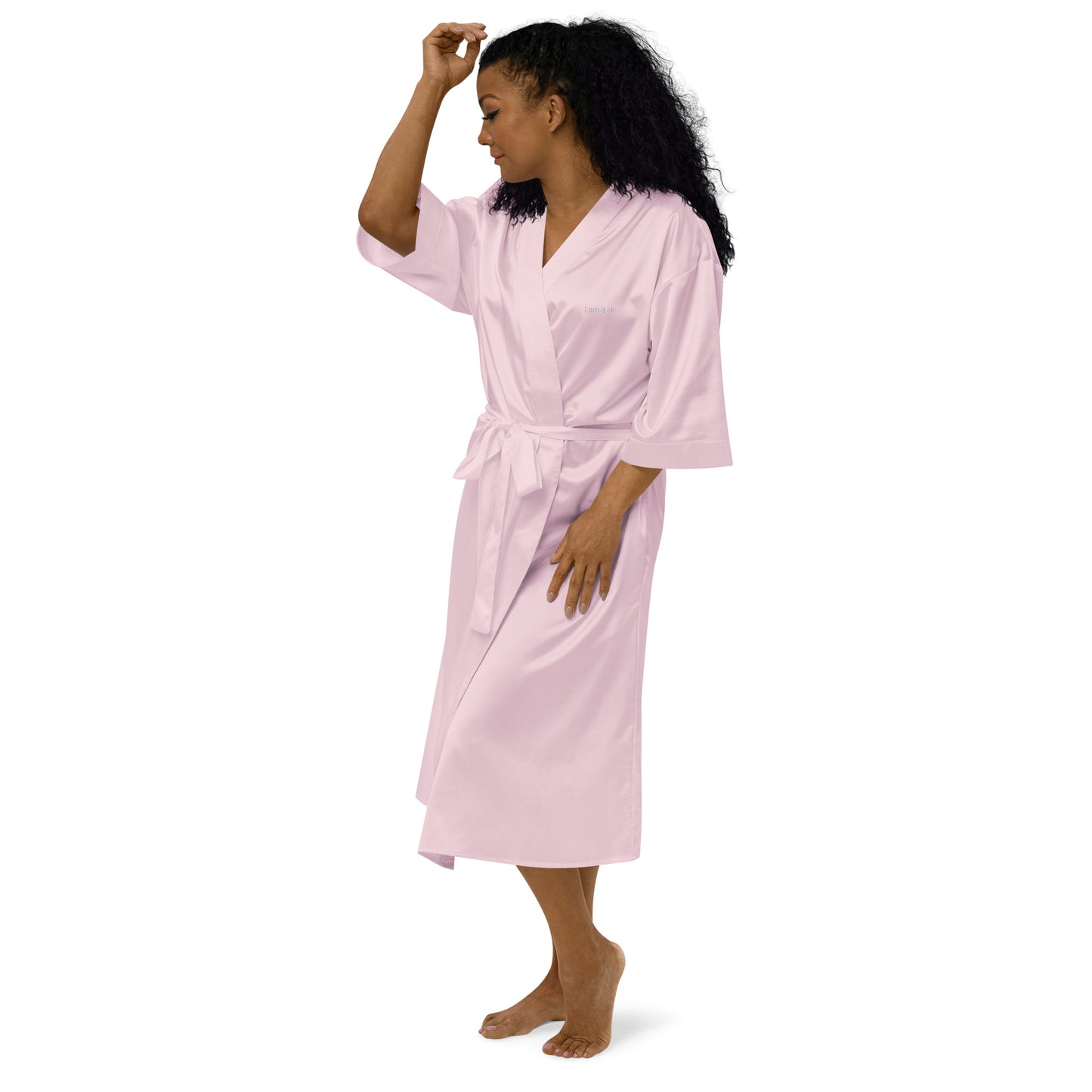 Satin robe